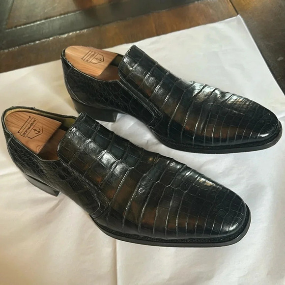 Mezlan Crocodile slip on shoes Size 12 - Picture 2 of 12